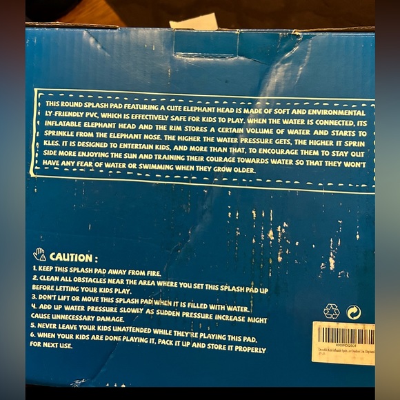 Kids👦🏻👧🏻Inflatable Sprinkler💦Pool 68 Inch Upgraded 3 in 1 Splash 💦 Pad - Picture 5 of 8